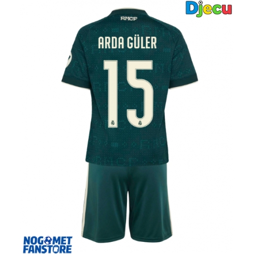 Real Madrid Arda Guler #15 Gostujuci Dres za djecu 2026-27 Kratak Rukav (+ Kratke hlače)